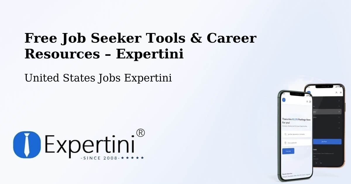 Free Job Seeker Tools & Career Resources – West Orange - West Orange, United States Jobs Expertini